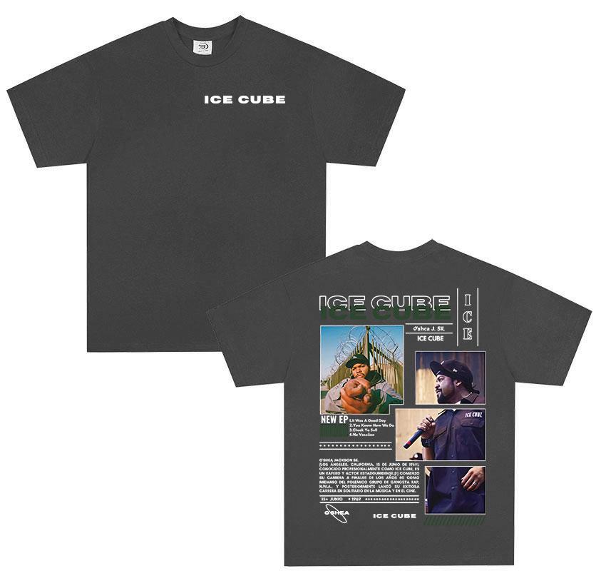 

Rapper Ice Cube Tour Album 2025 Pattern Tshirt Summer Mens Hip Hop Oversized Tshirt Fashion High Quality Cotton Tshirt S