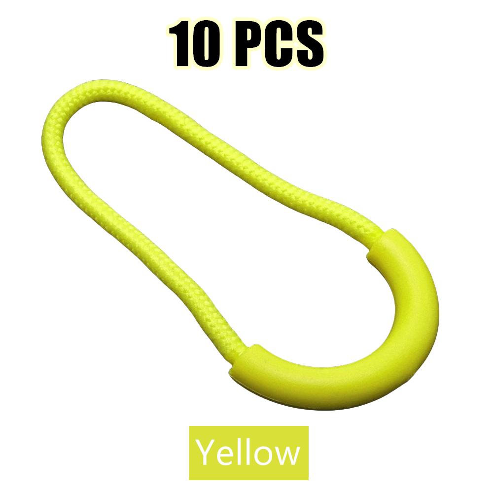 10pcs Mix Color U Shape Cord Zipper Pull Strap Lariat for Clothing Luggage & Bags Durable Zipper Puller Accessories
