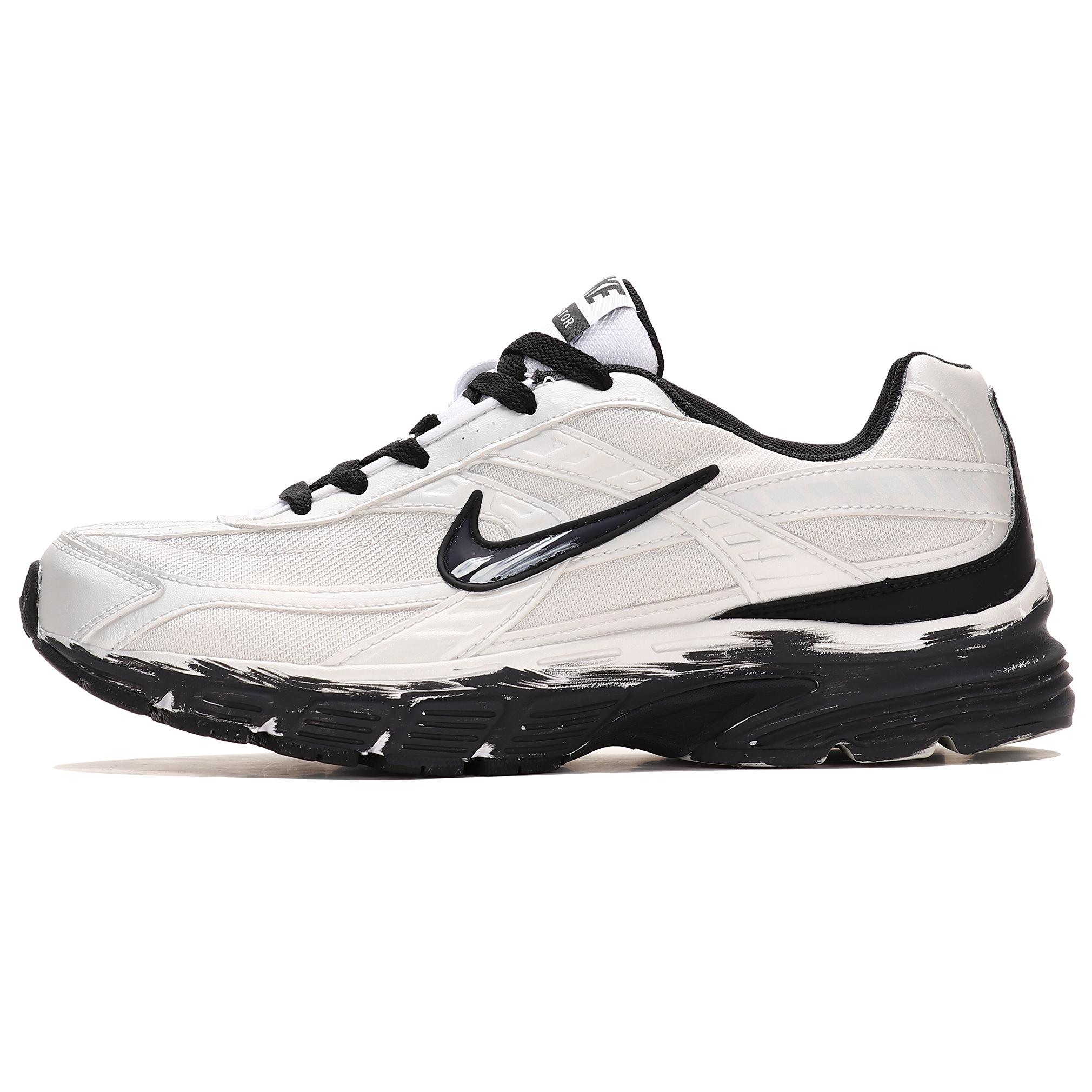 

Nike Initiator Cushioning Support Cushioning Support Low top Running Shoes Men s Silver Black 394055-100(Team804-) 43
