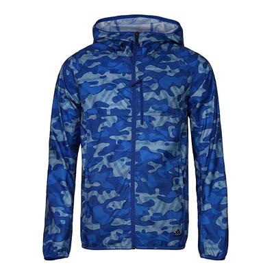 Windbreaker 1 Lifestyle Series Zip-Up Kapuzenjacke Langarm Herrenjacke Blau CV4851