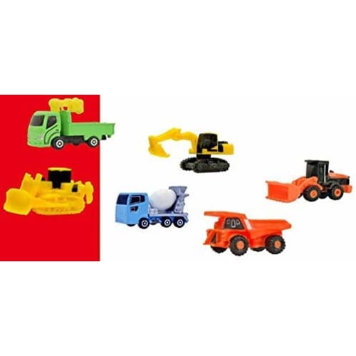 Tomica Construction Vehicle Carbonated Bath Salt, Peach Scent, Set of 6