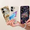 Case For Tecno Camon 20 Pro 4G Rabbit Cartoons design Liquid Simplicity Shell For  Tecno Camon20 20 Premier CK9n Coques