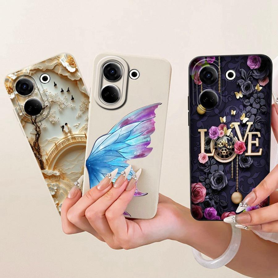 Case For Tecno Camon 20 Pro 4G Rabbit Cartoons design Liquid Simplicity Shell For Tecno Camon20 20 Premier CK9n Coques