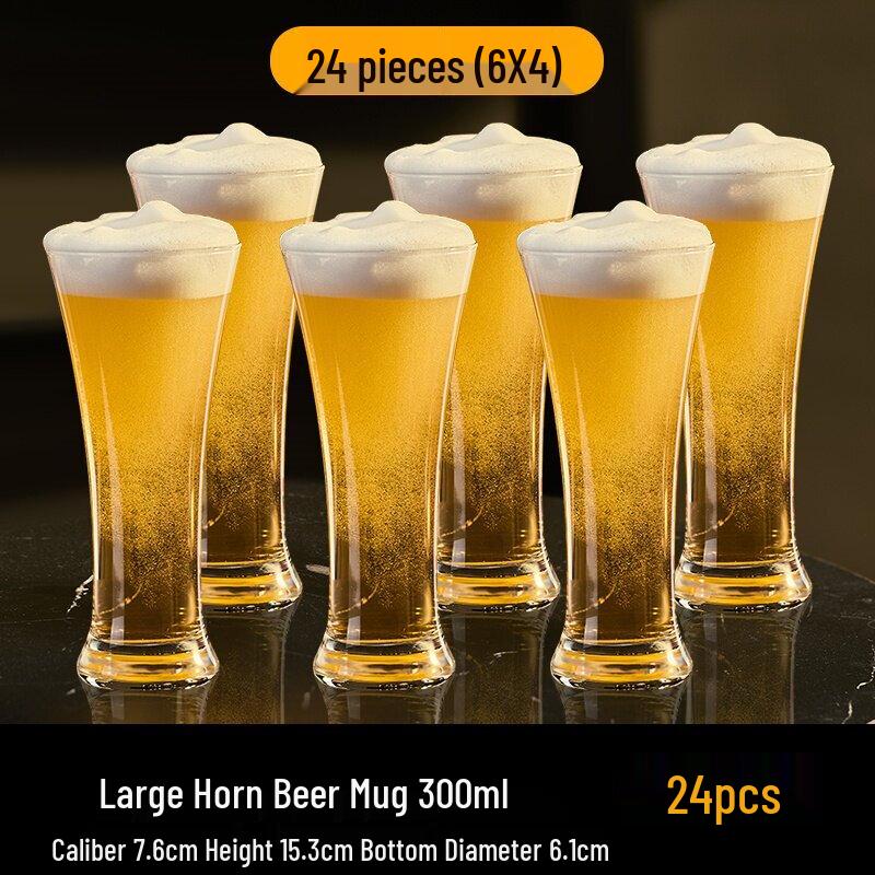 Qiwei Large Capacity Glass Beverage Mug