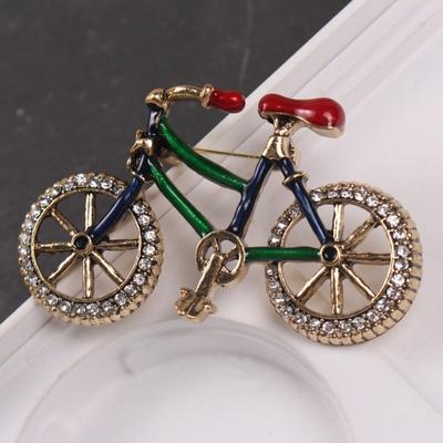 Retro kreativní cyklistická brož Pin Dámské oblečení Doplňky Taška Cyklistická korsáž