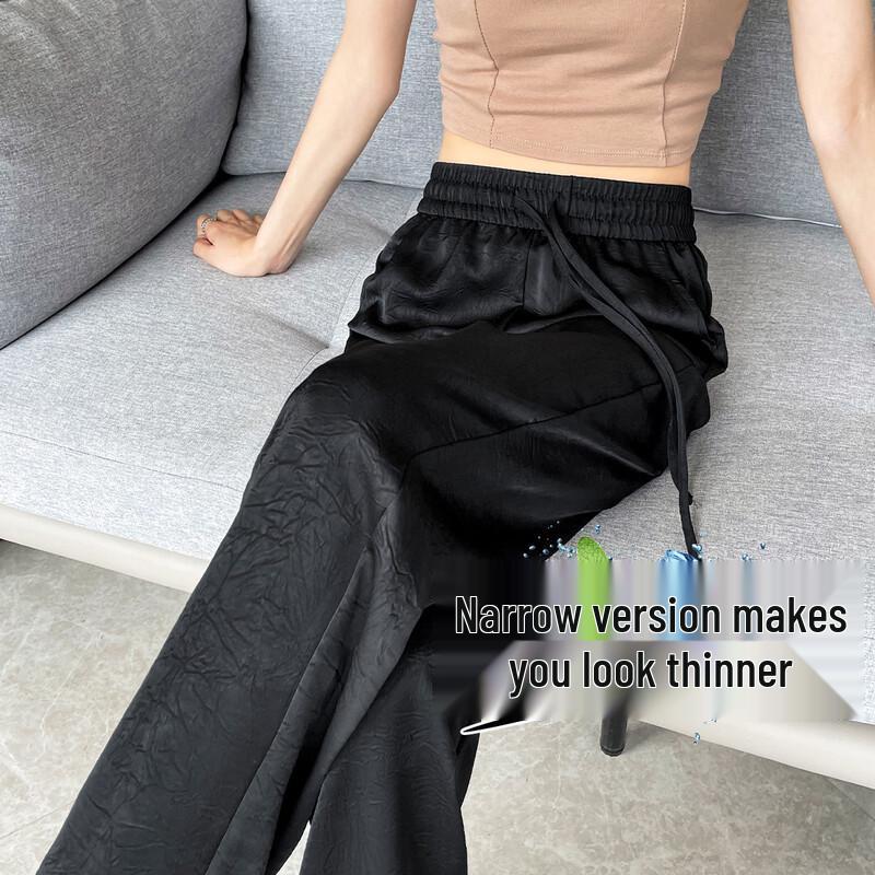 

HSTYLE Women s High-Waisted Wide-Leg Pants M