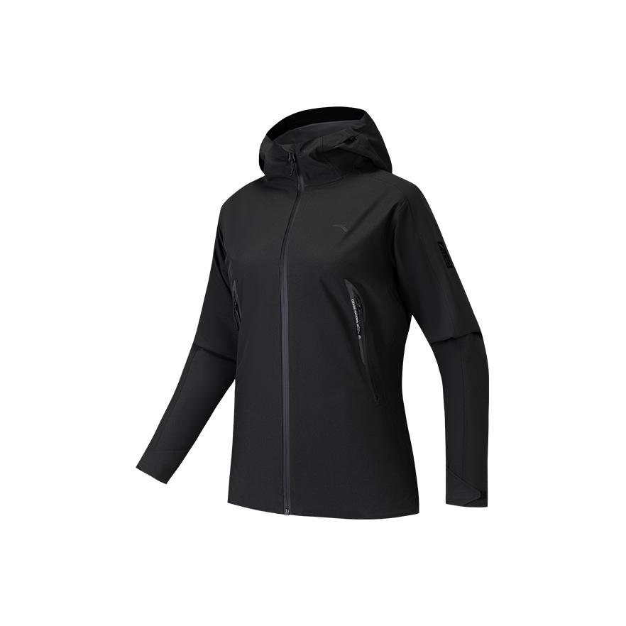 Anta X National Geographic Outdoor Series Solid Color Zipper Hooded Versatile Casual Water-Resistant Jacket Women Jacket 162546604-2