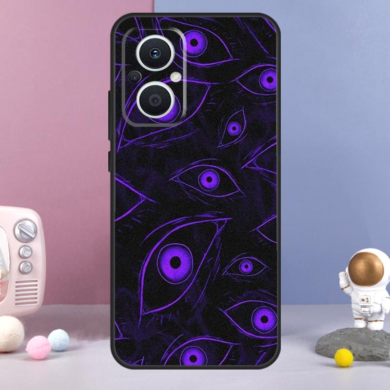 Scary Face Eyes Funda For OPPO Reno 8 Lite 11F 12F 13F 14F 10 11 12 13 14 Pro OPPO Find X9 X5 X6 X8 Pro Case