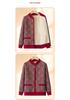 Grandma's Plus Velvet Knitted Sweater & Lamb's Wool Coat for Autumn/Winter