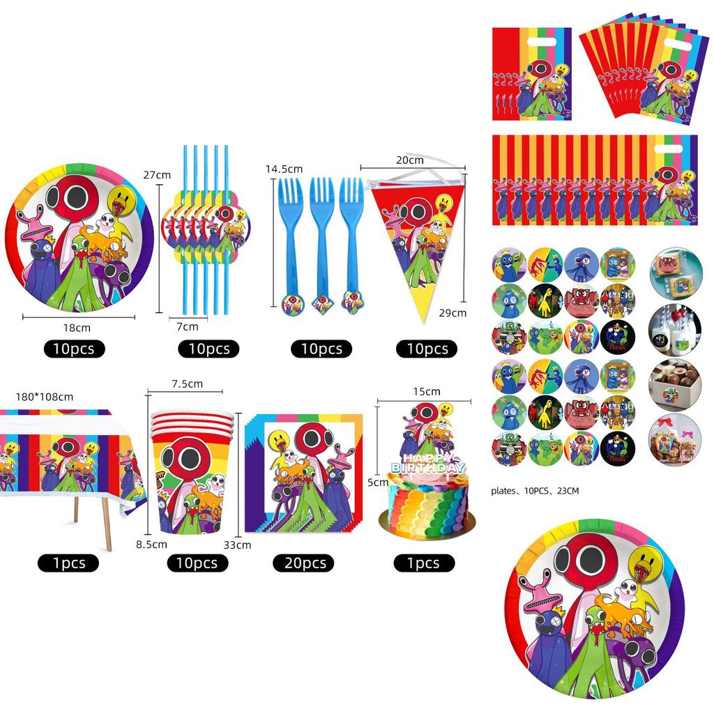 Artykuły imprezowe Roblox Rainbow Friends na niezapomniane obchody urodzinowe