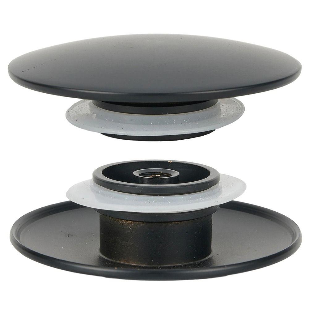 1 Pezzo Tappo Scarico Lavello Nero Ottone Tappo di Scarico Click Clack 66mm Tappo Pop-Up per Lavabo Parte di Ricambio per Lavabo da Bagno