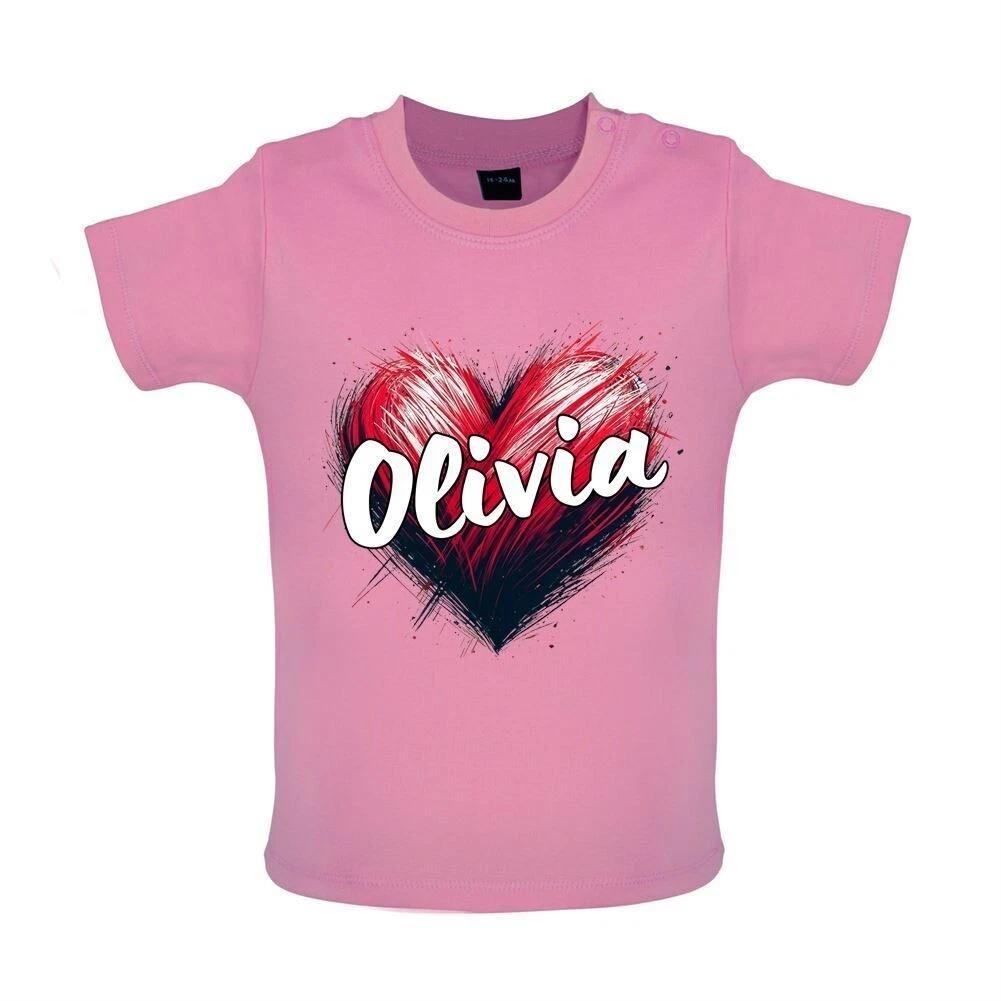 Love Heart Olivia - Child T-Shirt / Bodysuit - Singer Lyrics Rodrigo Fan Tour 100