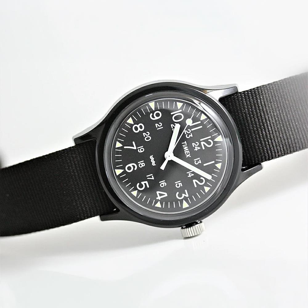 TIMEX MK1 All-Black Military Grosgrain Tool Watch 36mm TW2R13800
