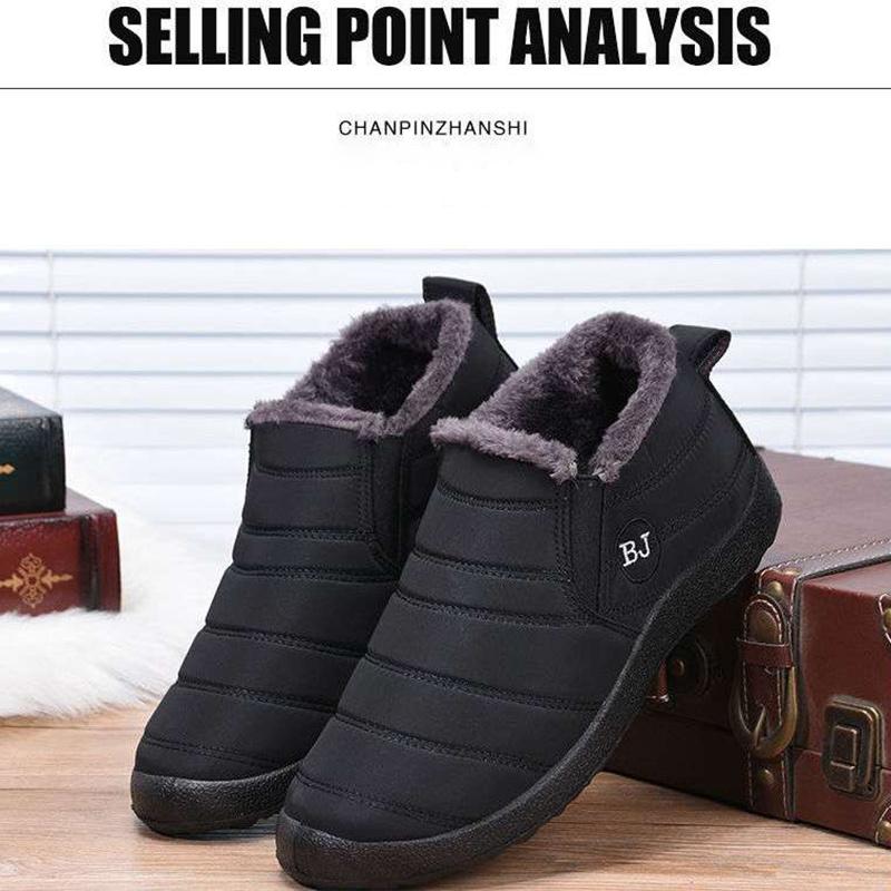 Winter Herren und Damen wasserdichte Schneestiefel rutschfeste warme Winterstiefel