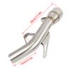 For Kawasaki Z 900 Z900 Z900e 2017-2025 2020 Motorcycle Steel Eliminator Exhaust Muffler Mid Link Pipe Kit