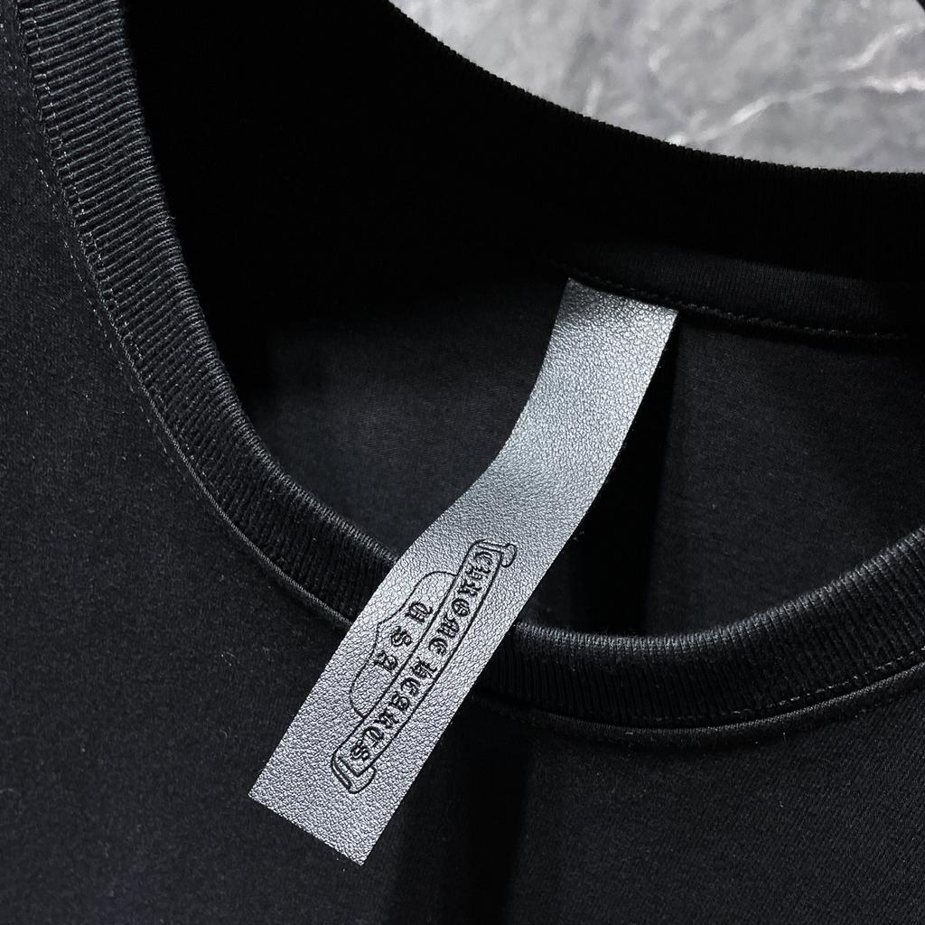 8558 CHROME HEARTS 2025 Sommer Neue Hochwertige Baumwolle Rundhals Lose Große Größe männer und frauen T-shirt Paar t-shirt