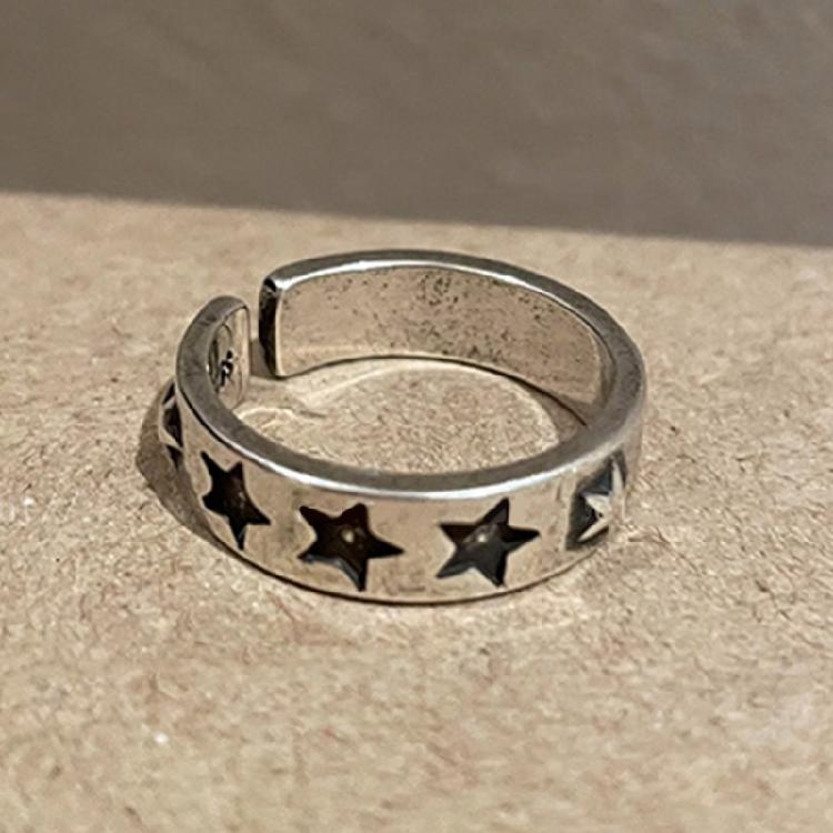 Star Adjustable Rings Star Dating Rings Alloy Material Star Opening Rings