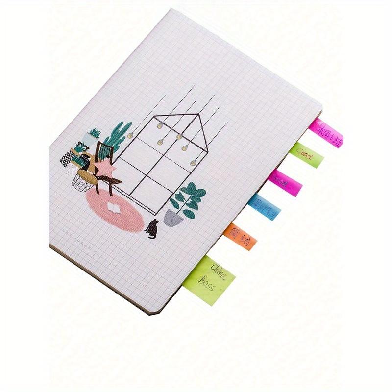 Multicolor 100 Sheets Sticky Note Pad, Self-Adhesive Index Tab Flags Page Marker Memo Pads Back To School
