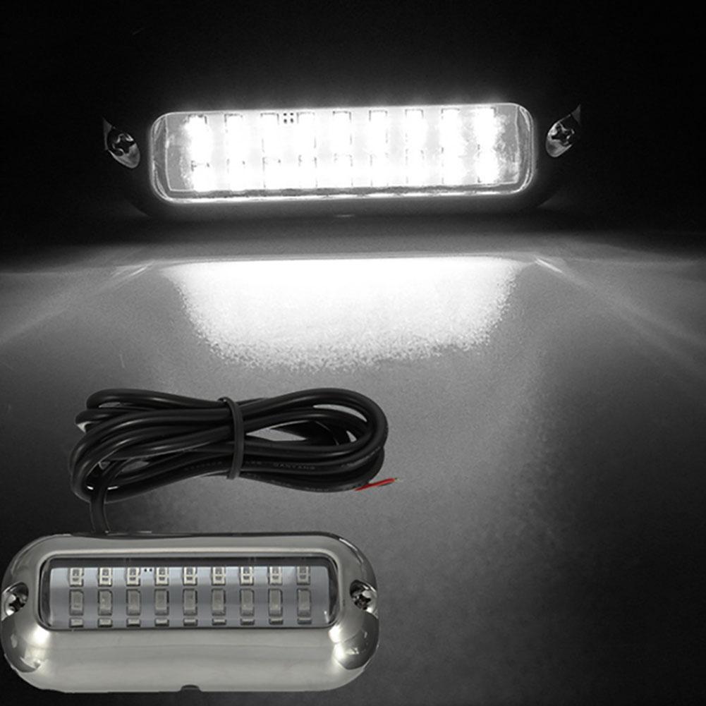 Lumină Subacvatică 27LED Oțel Inoxidabil Subacvatic Ponton 10-30V Lumină de Navigație Marină IP68 Impermeabil Accesorii Iaht Barcă