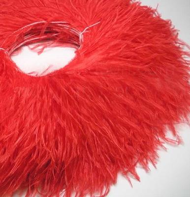 Super Quality Natural Ostrich Feathers Trim Ribbon 8-15cm Width Customized Ostrich Feather Trimming for Party Dress Decorative