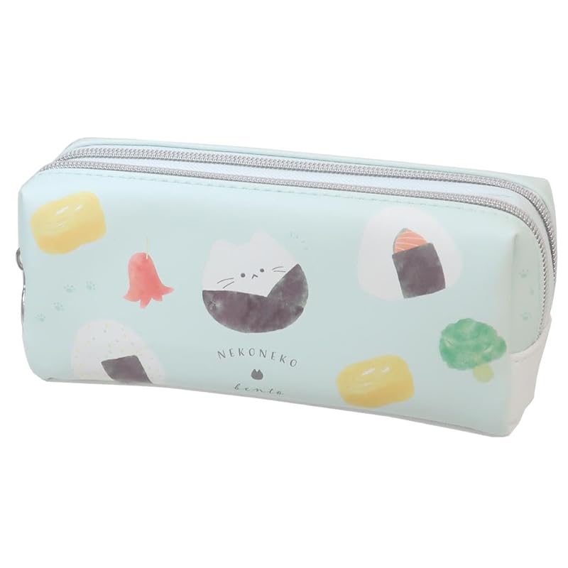 

Nekoneko twin zipper pencil case Lunch box