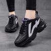 Winter black women's shoes velvet warm cotton shoes women's leather waterproof casual shoes lightweight non-slip thick-soled dad shoes tide