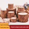 Handgemaakt Rond Houten Boomstronk Ornament voor Fotografie & Haard Decoratie