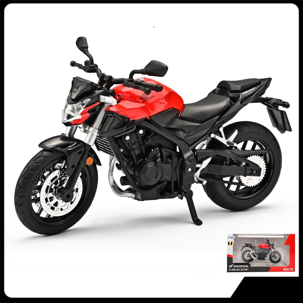 1/12 HONDA CB400F Alloy Sports Motorcycle Model Diecasts Street Racing Motorcycle Model Simulation Sound and Light Kids Toy Gift