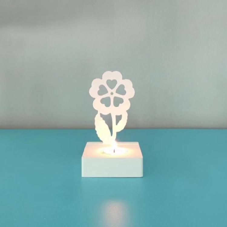 Flower Candle Holder Silicone Molds DIY Candlesticks Resins Molds Castings Mould