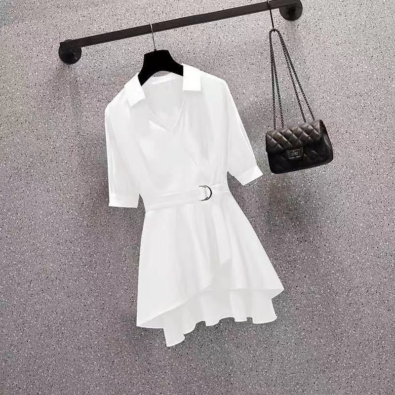 Kadın Bluzlar Yazlık Gömlekler Kısa İlkbahar Yüksek Bel Uzun Kollu Gömlek Günlük Şık İş Slim Fit Beyaz Siyah Y2k Üst