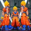 Studio Super Saiyan Goku Vegeta Ultra Figure Yellow Combat Mode Anime Model Ornament Hot Toys JT 2 Dragon Ballz and Pink Round Sensory Compression