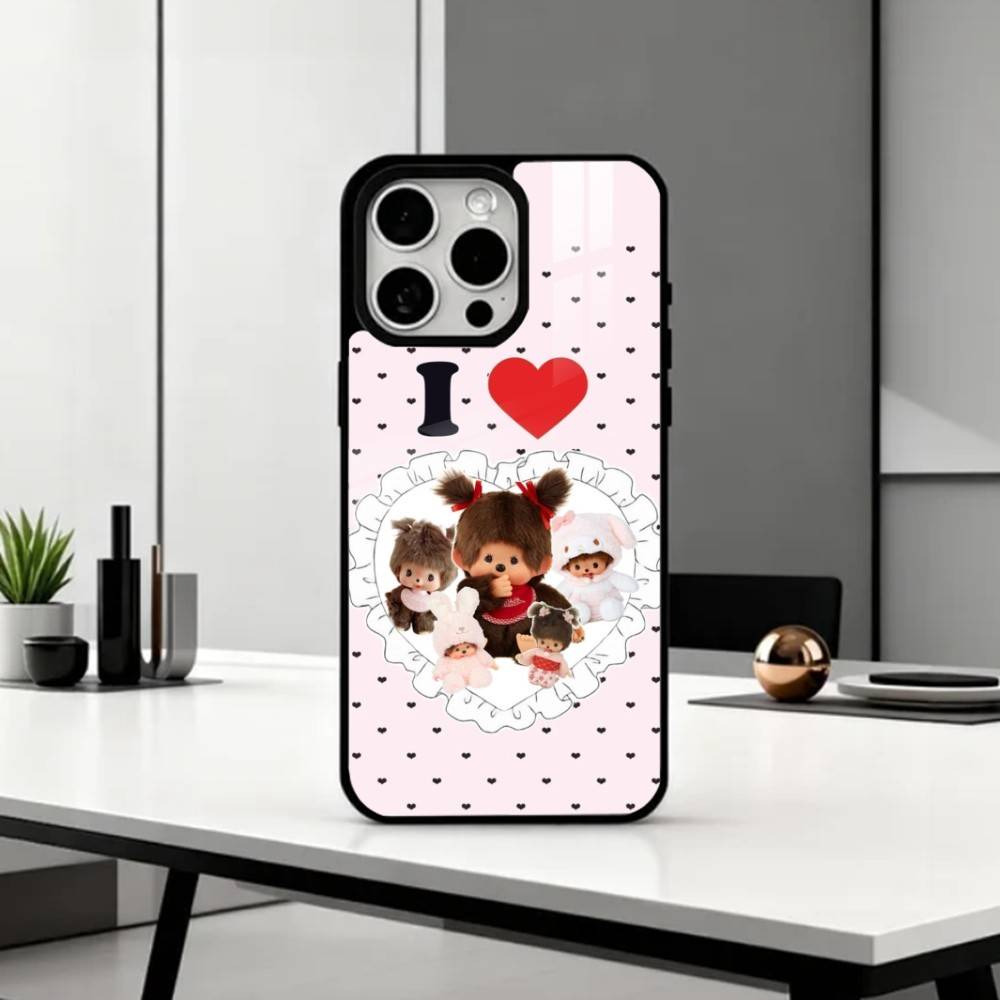 Plush Doll M-Monchhichis Phone Case For iPhone17,16,15,14,13,12,11 Plus,Pro Max Magnetic For Magsafe Wireless Charging