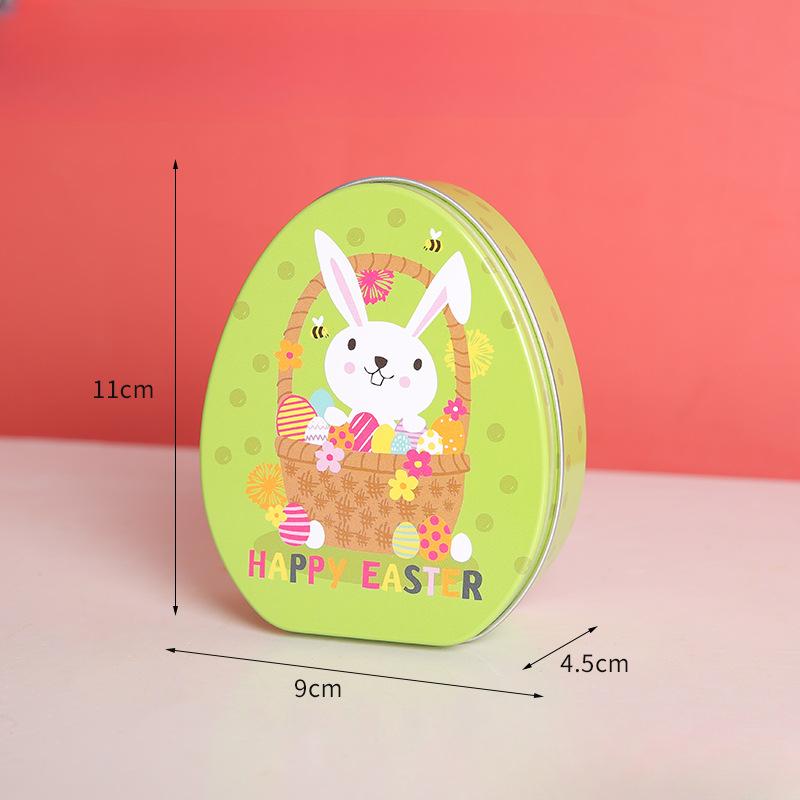 Easter Party Gift Box Bunny Egg Candy Box Tinplate Holiday Children's Gift Box Storage Box