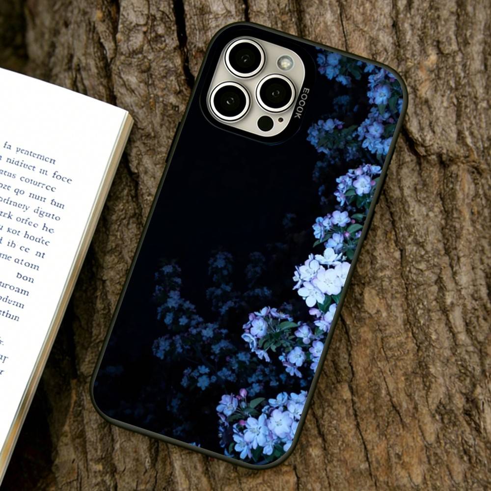 

Flower branch Phone Case For iPhone 17,16,15,14,13,12,11 Plus,Pro Max,XS,Colorful Silver Phone case Funda Cover iPhone16Pro