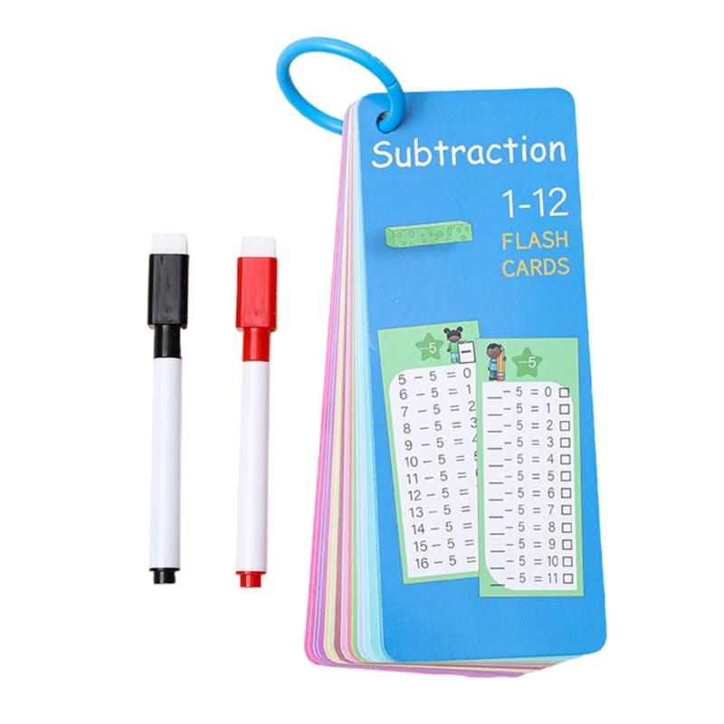 

Interactive Multiplication Division Flash Cards Math Facts Flash Cards Reusable Learning Flashcards for Write and Wipe
