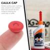 10-30pcs Caulking Gun Nozzles Cap Red Caulk Saving Caulk Glue Tip Sealing Cap For Sealing And Preserving Leakproof Sleeve Tool