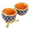 Egg Trinket Box Zinc Alloy Sparkling Rhinestone Exquisite Elegant Metal Jewelry Box for Family   Storage