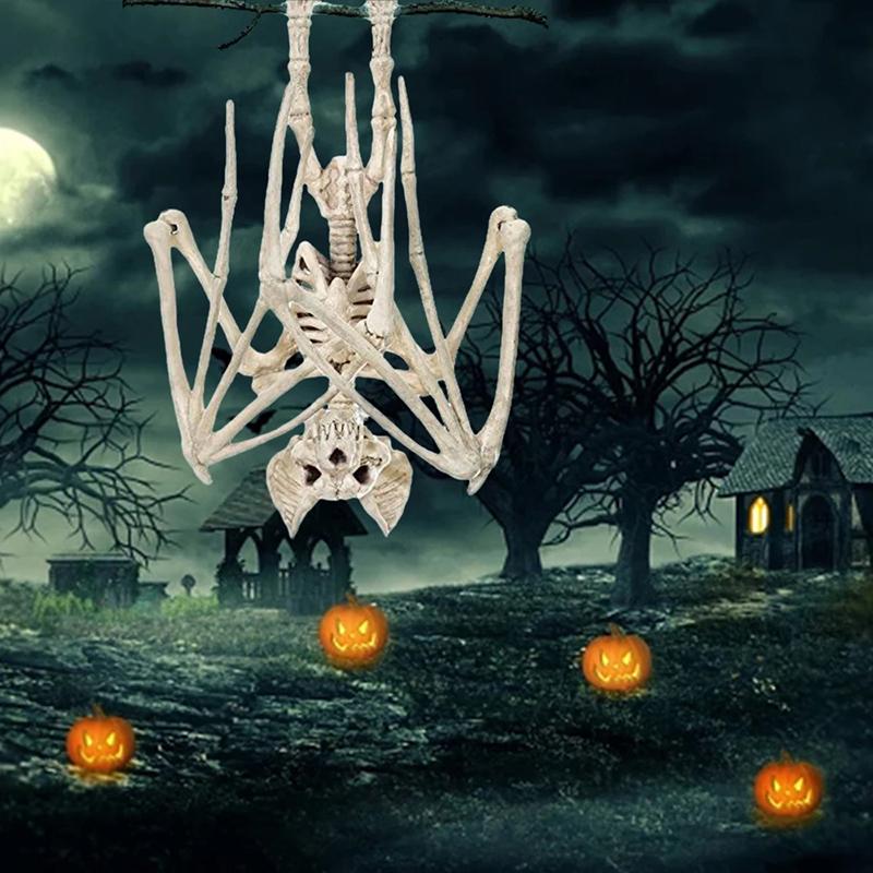 Halloween Horror Bats Skeleton Skeleton Model Festival Decor Party Creepy Simulated Bat Skeleton Halloween Party Decoration