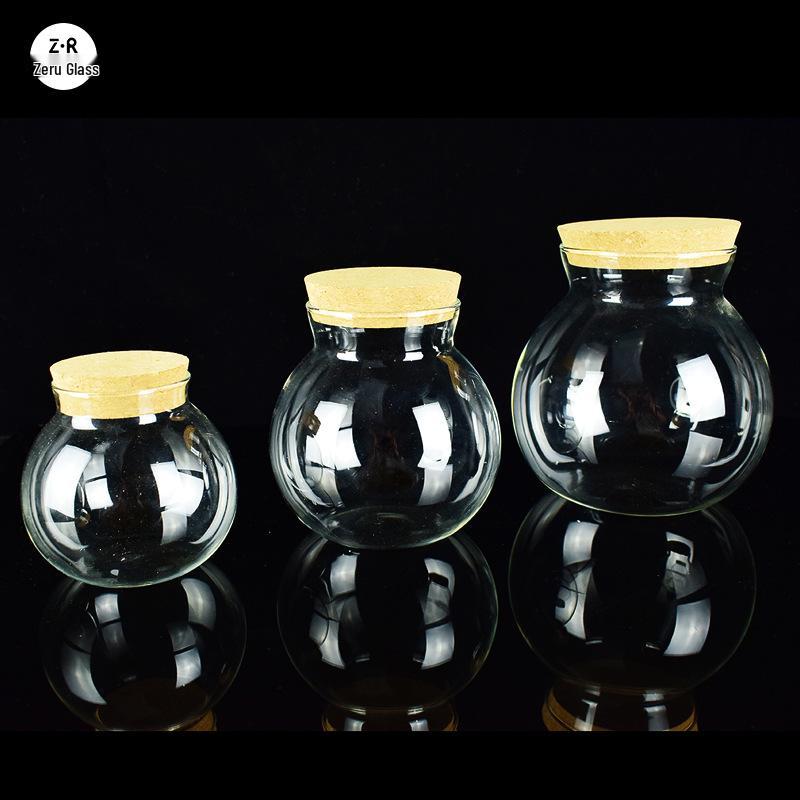 Heat-Resistant Transparent Glass Storage Jar for Food, Dried Fruit, Grains, and Tea