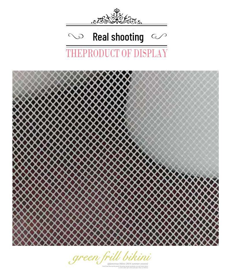 Elegant Krypterad Mesh Bröllopsklänning – Formande Kjol med Elastisk Danskjol, Fiskbensband Detaljer