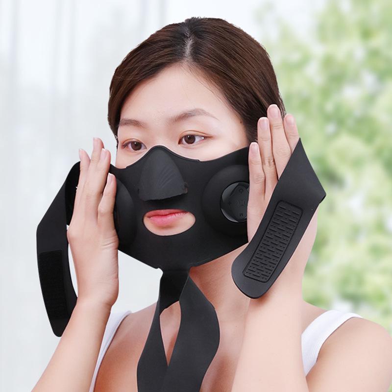 Electric Microcurrent V-Face Slimming Silicone Mask – Facial Lifting & Firming Device
