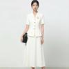 Elegantes Damen-Business-Anzugset mit kurzen Ärmeln