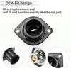 X Autohaux Engine Coolant Thermostat Housing Assembly for PEUGEOT 206 2D 1.1 1.4 1.6