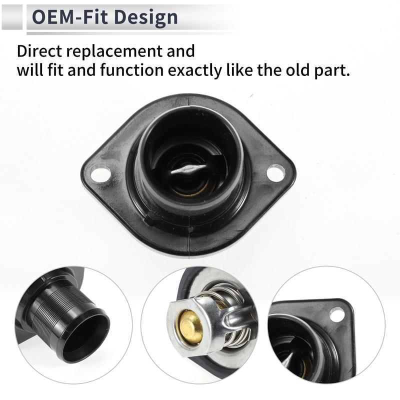 X Autohaux Engine Coolant Thermostat Housing Assembly for PEUGEOT 206 2D 1.1 1.4 1.6