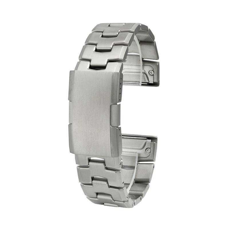 

For Garmin Fenix 8 7 Pro 7X 6X 5X 8X Plus Metal Band Quick Fit Titanium Metal WatchStrap 22mm 26mm Stainless Steel Strap 26mm срібний