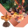 Snack Bowl Stand Halloween Pumpkin Halloween Pumpkin Shaped Shaped Bowl Candies Cookies Biscuits Basket Dessert Display Towel