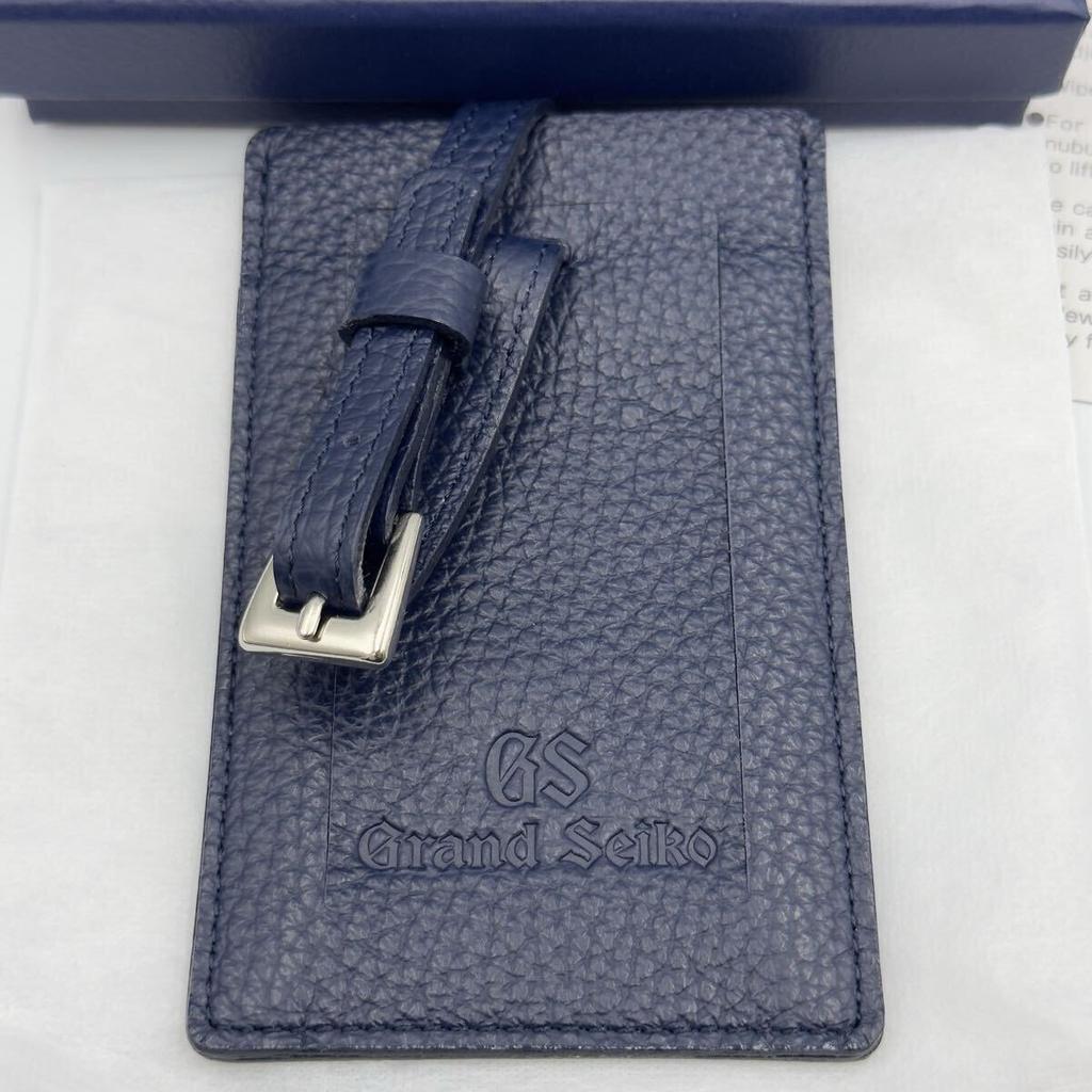 Grand Seiko watch with name navy leather novelty Spring tag, strap, men's/ women's, item, Drive.