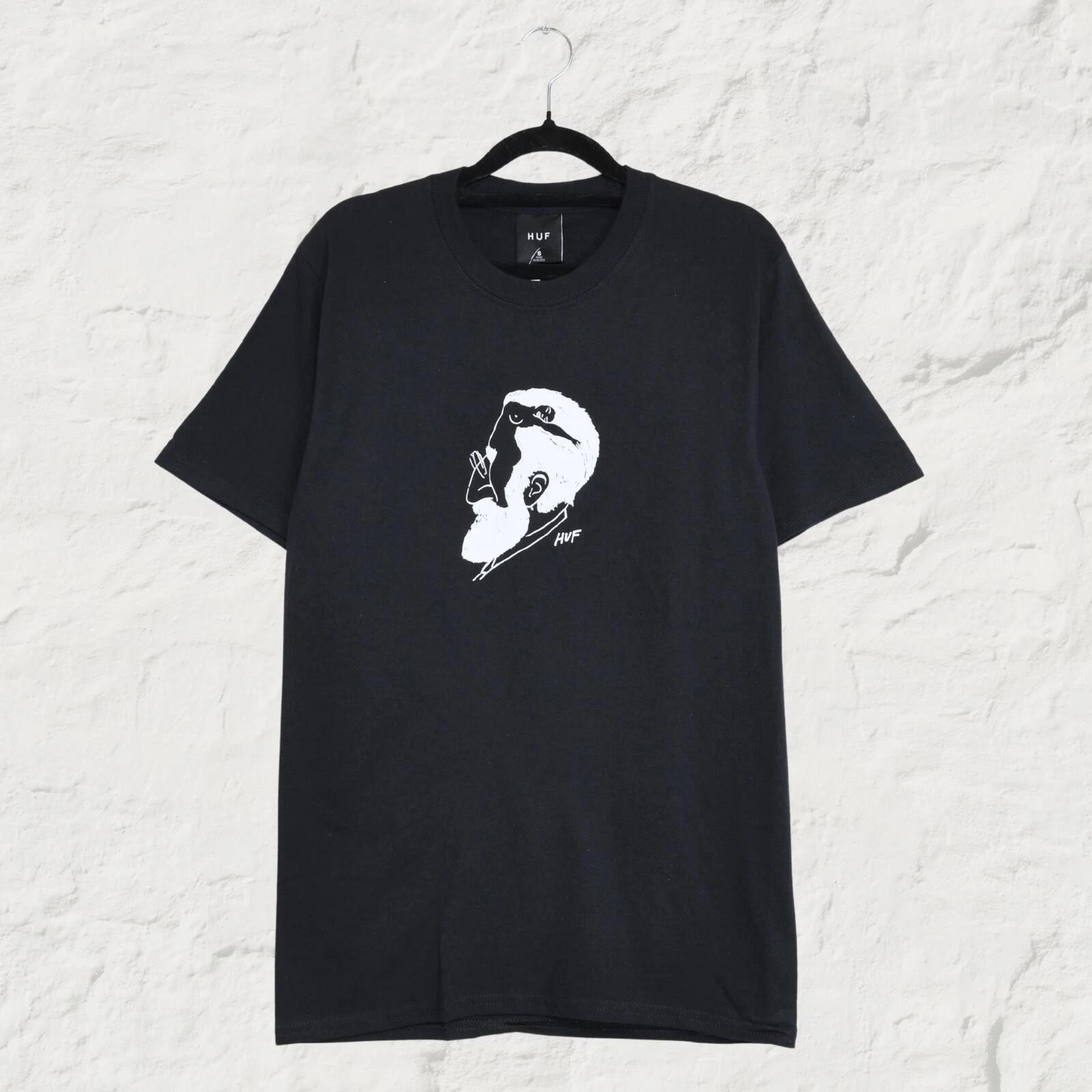 HUF Man s Mind Graphic Tee Black Skate Streetwear T-Shirt S M
