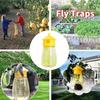 Fruit Fly Trap Killer Yellow Plastic Drosophila Trap Anti Fly Fruit Fly Killer Catcher Orchard Insect Trap Pest Control Products