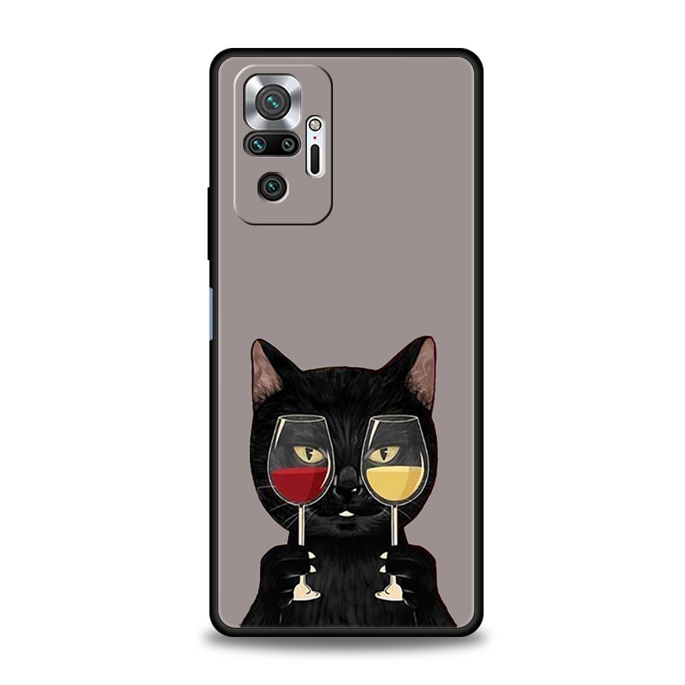 

Phone Case For Xiaomi Redmi Note 14 13 12 Pro Plus 5G 9S 9 10 11 4G 14C 13C 12C 10C 9C 9A Soft Cover Lovely Cat Playing Fun Redmi 12C